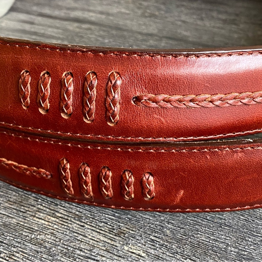 Elkcreek sterling .925 Handmade in Old Mexico/ size 40 Onyx by Brighton belt - Picture 10 of 15